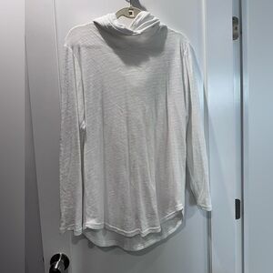 Goodlife White Men's Hooded Knit Shirt Large